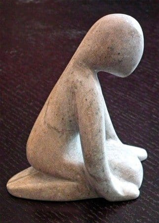 SOLD ~ Nymph:  
Soapstone ~ 4" x 3"