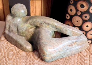 Private Collection: 
Reclining Figure: Soapstone 
~ 12" x 5"