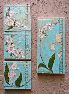 Sold: 4 Decorative Panels 
~ 10" x 10", 20" x 10"