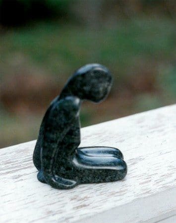 Sold: Nymph: 
Black Soapstone 
~ 5" x 4"