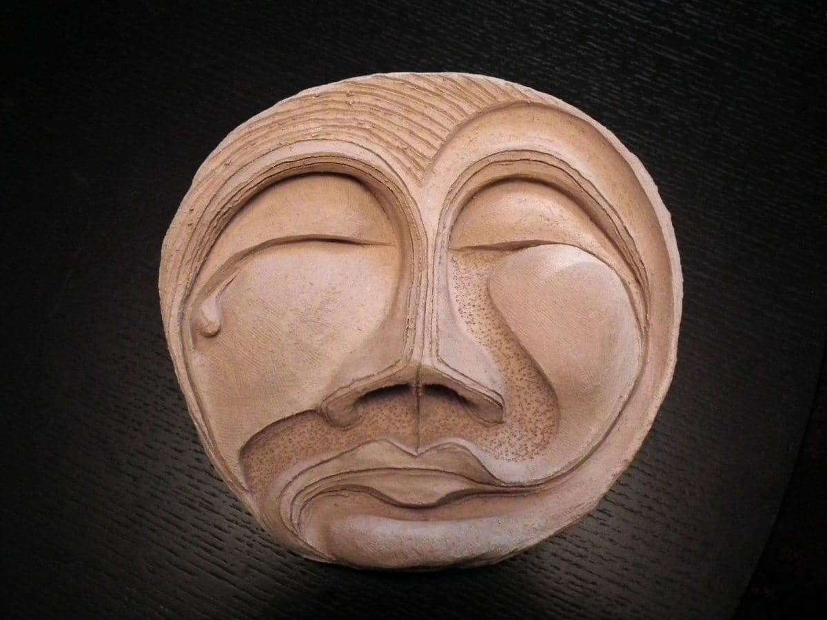 Private Collection: 
Mask - Ceramic 
~ 10" Diameter